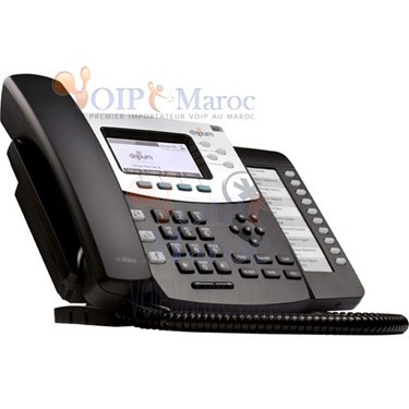 Téléphone a HDVoice équipé de 2 RJ45 POE , 4 lignes SIP, 10 touches BLF de fonctions avancées D50