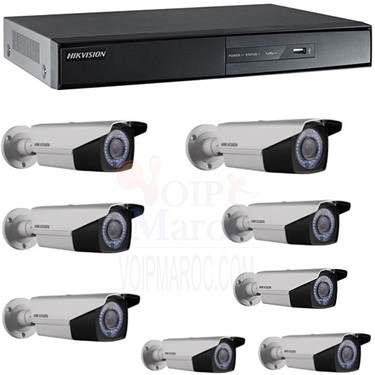 1 DVR 8CH TURBO HD + 8 CAMERAS TURBO HD VARIFOCAL