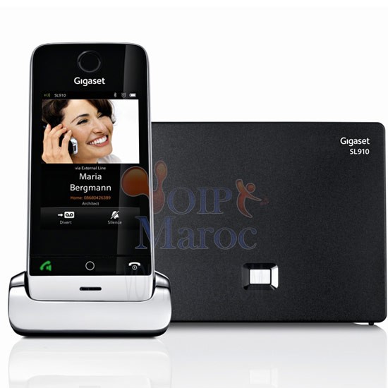 Téléphone sans Fil Gigaset SL910 Noir Tactile DECT 4250366821825